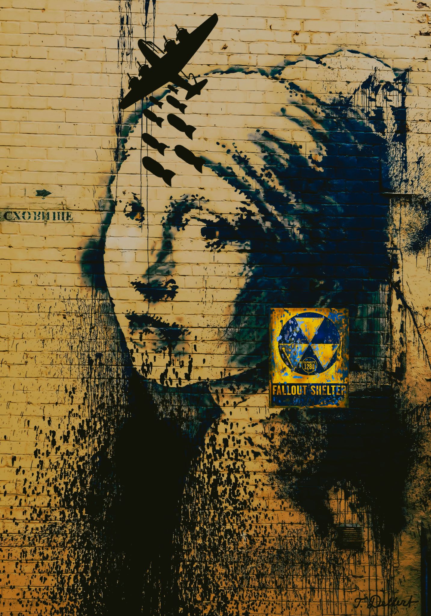 Ukrainian girl  with Nuclear earring  copy